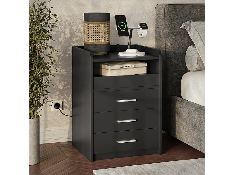 Stolik nocny antracyt 45x40x64 edis