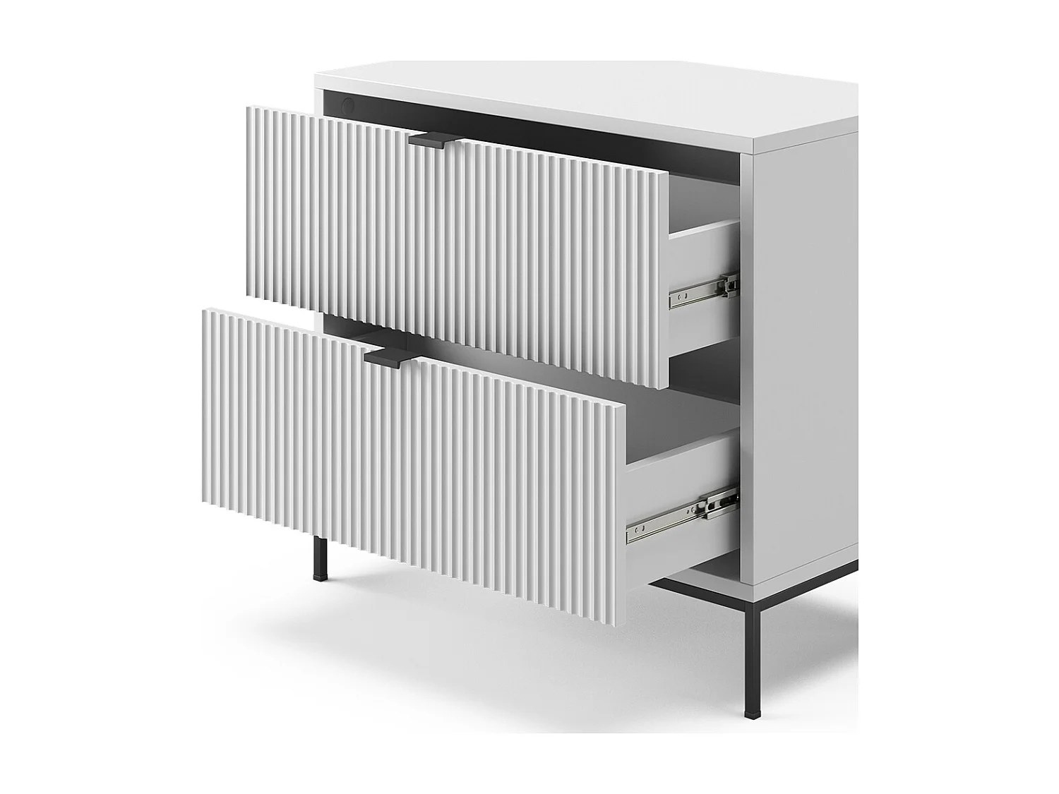 Nachttisch weiß 66x36x60 eliza