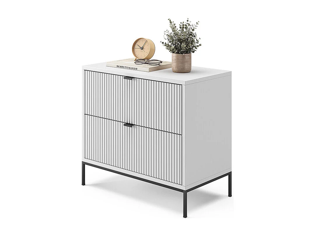 Nachttisch weiß 66x36x60 eliza