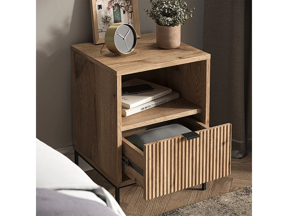 Nachttisch viking oak 40x38.1x55 eliza