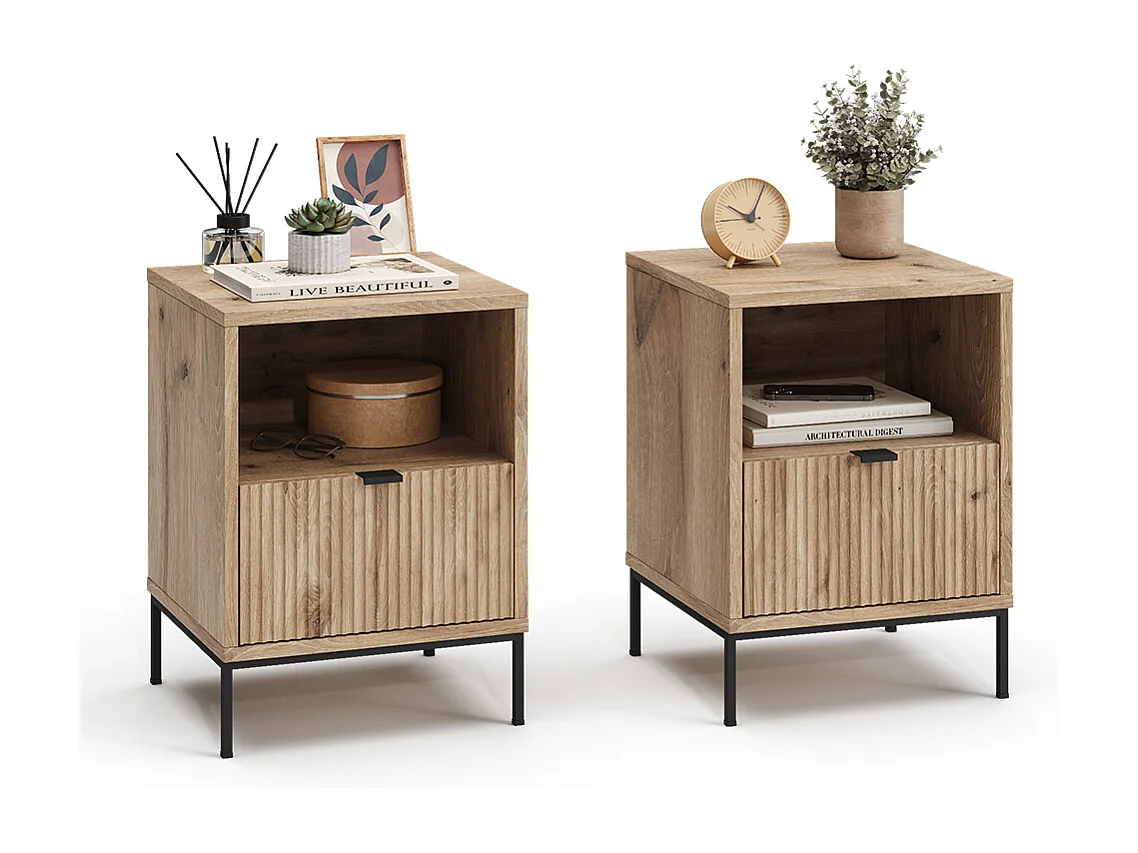 Nachttisch viking oak 40x38.1x55 eliza