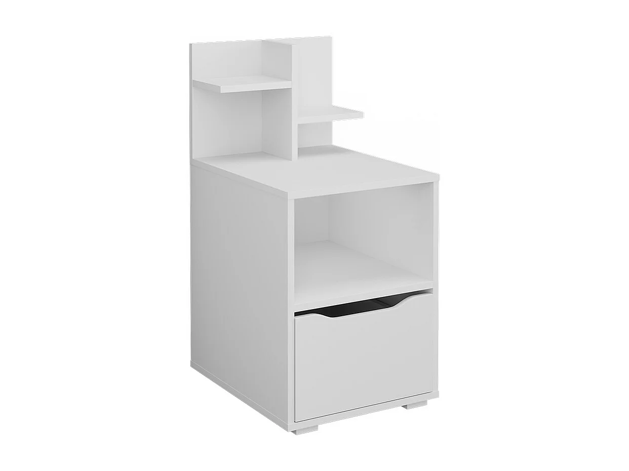 Table de nuit blanc 40x48x82.2 ruben