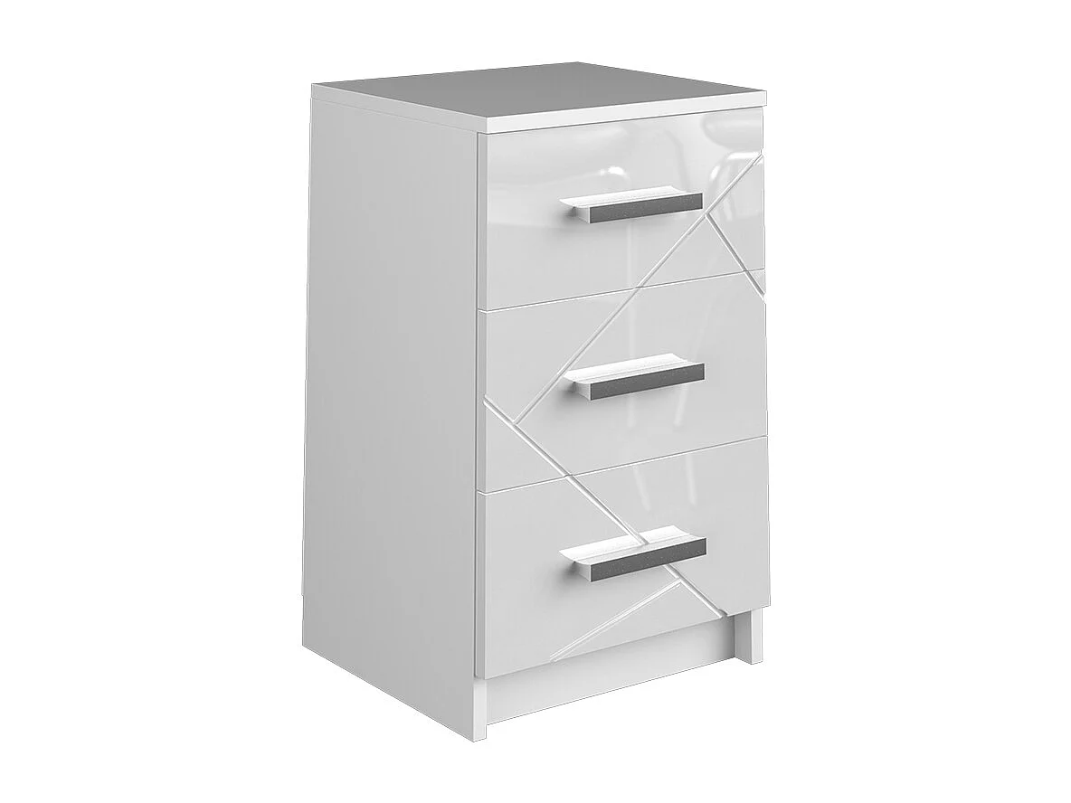 Stolik nocny biały 35.5x37.6x66 irma