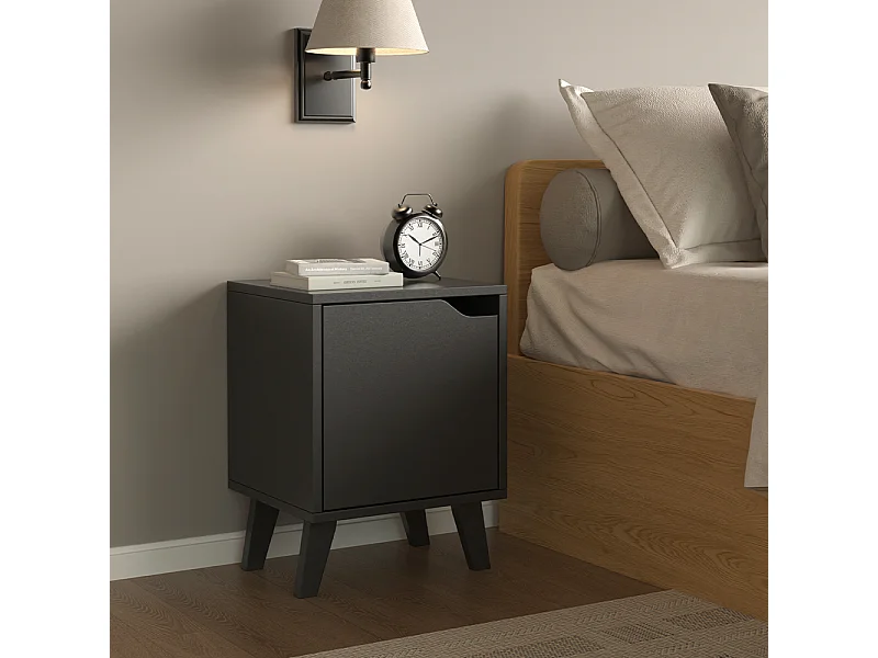 Nachttisch schwarz 34.5x32x47 malu