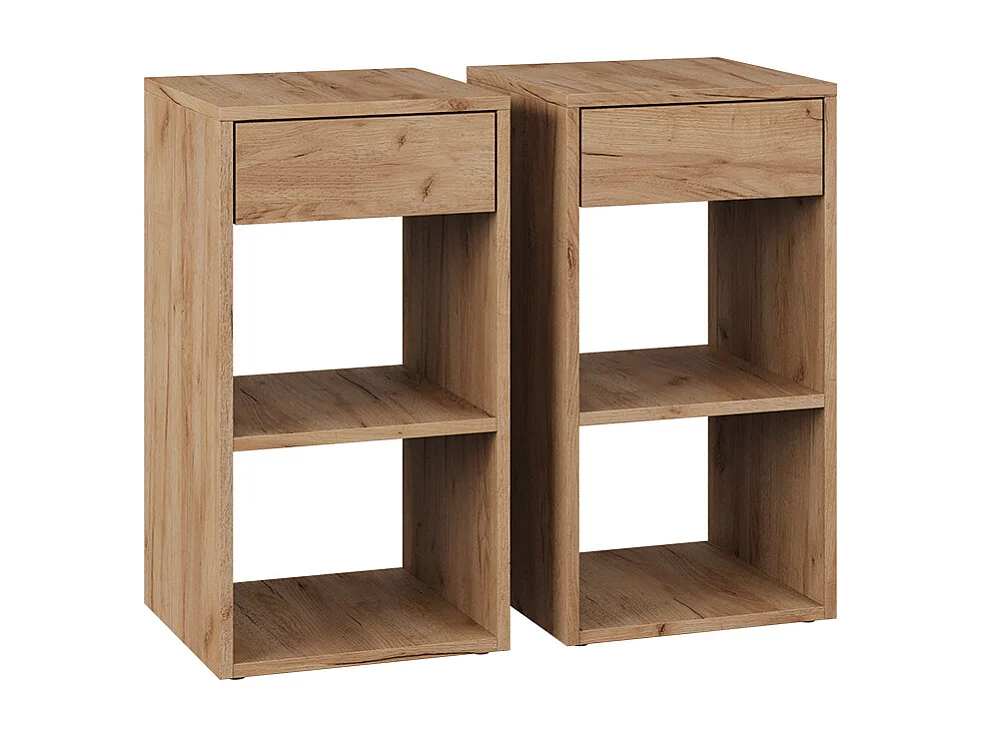 Table de nuit chêne de force doré 35x35x65 dany