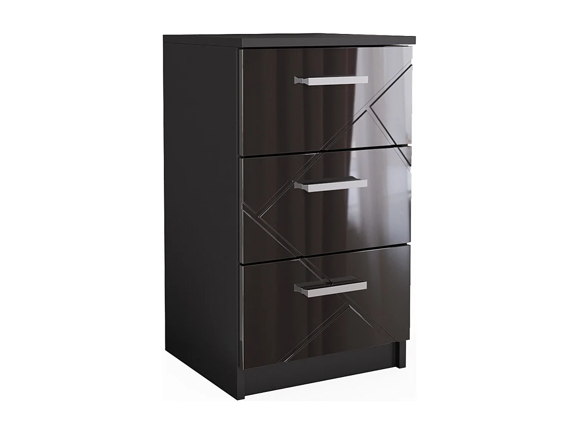 Nachttisch schwarz 35.5x37.6x66 irma