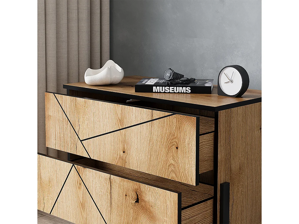 Mesilla de noche roble 78x39.7x55.2 hatto