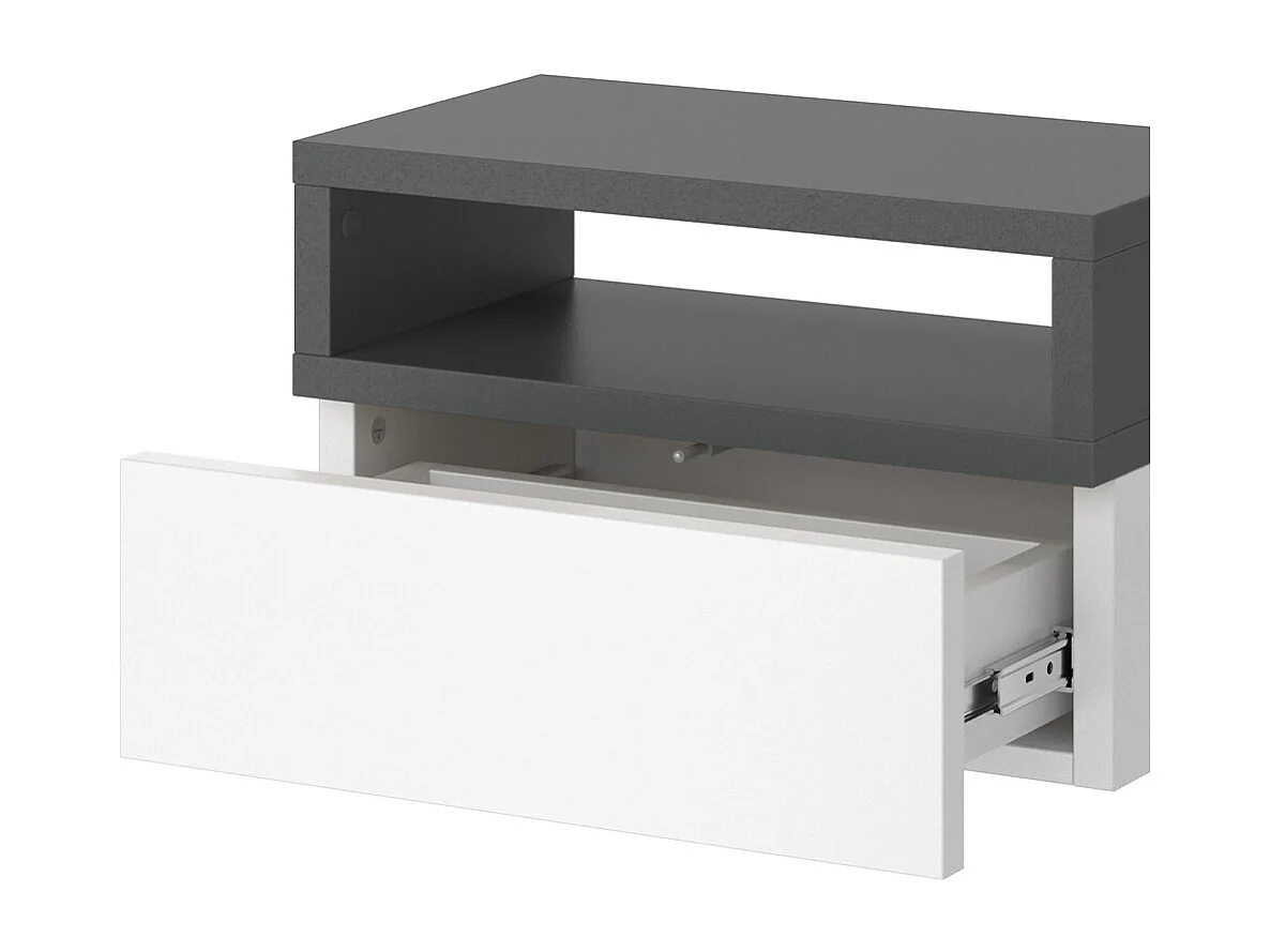 Table de chevet anthracite 45x25.3x28 urbano