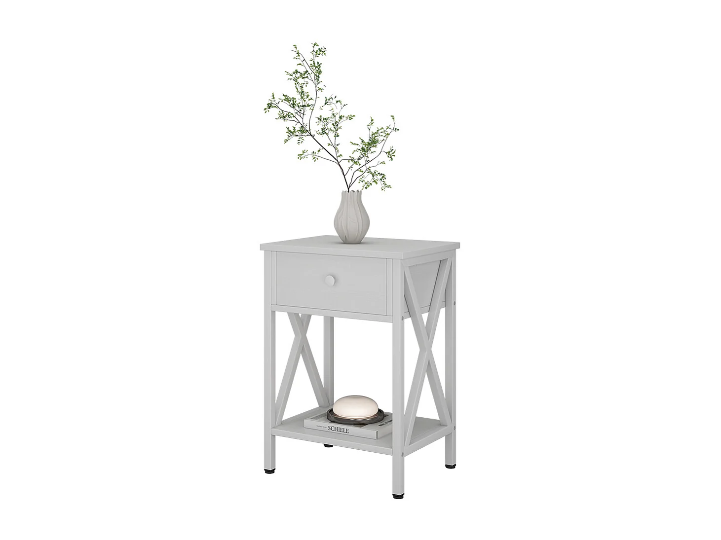 Nachttisch weiß 40x30x55 keno