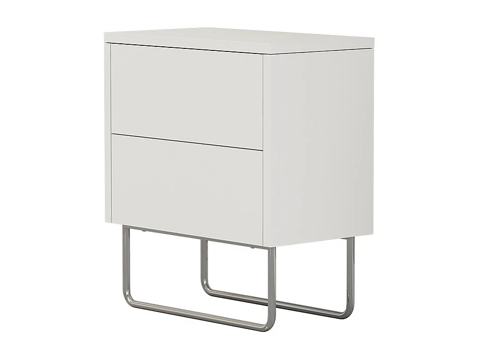 Table de chevet blanc 45x25x50 calvin