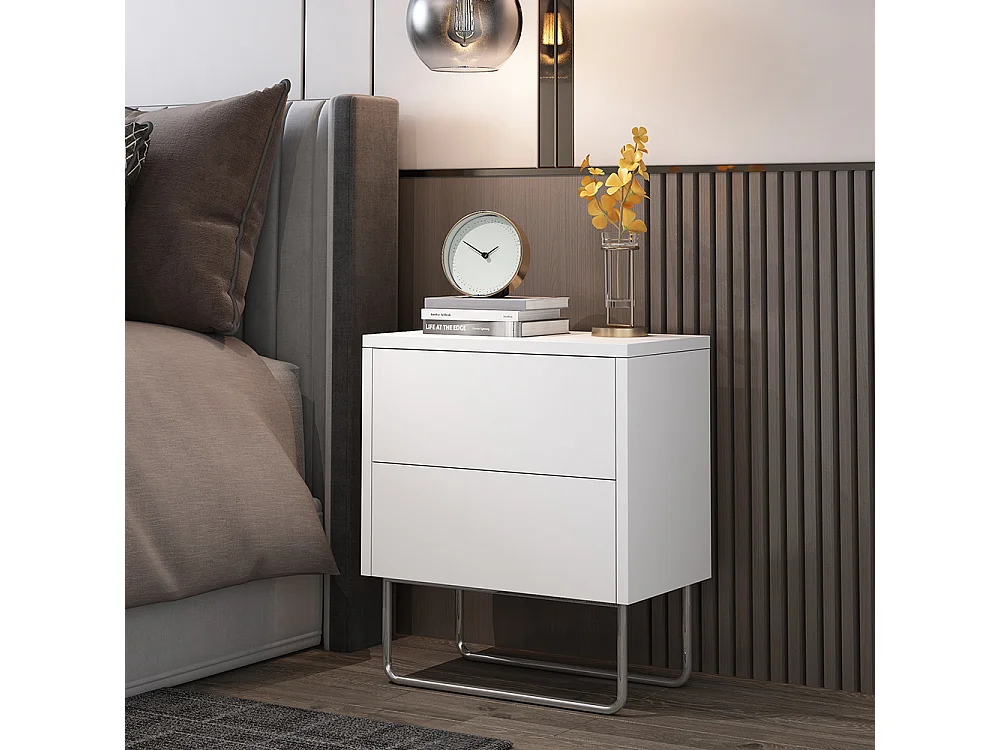 Nachttisch weiß 45x25x50 calvin