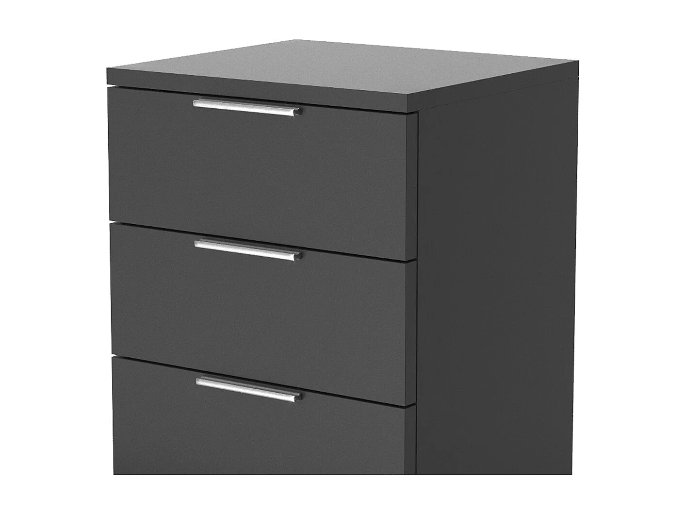 Nachttisch schwarz 46.2x42x60.5 florenz