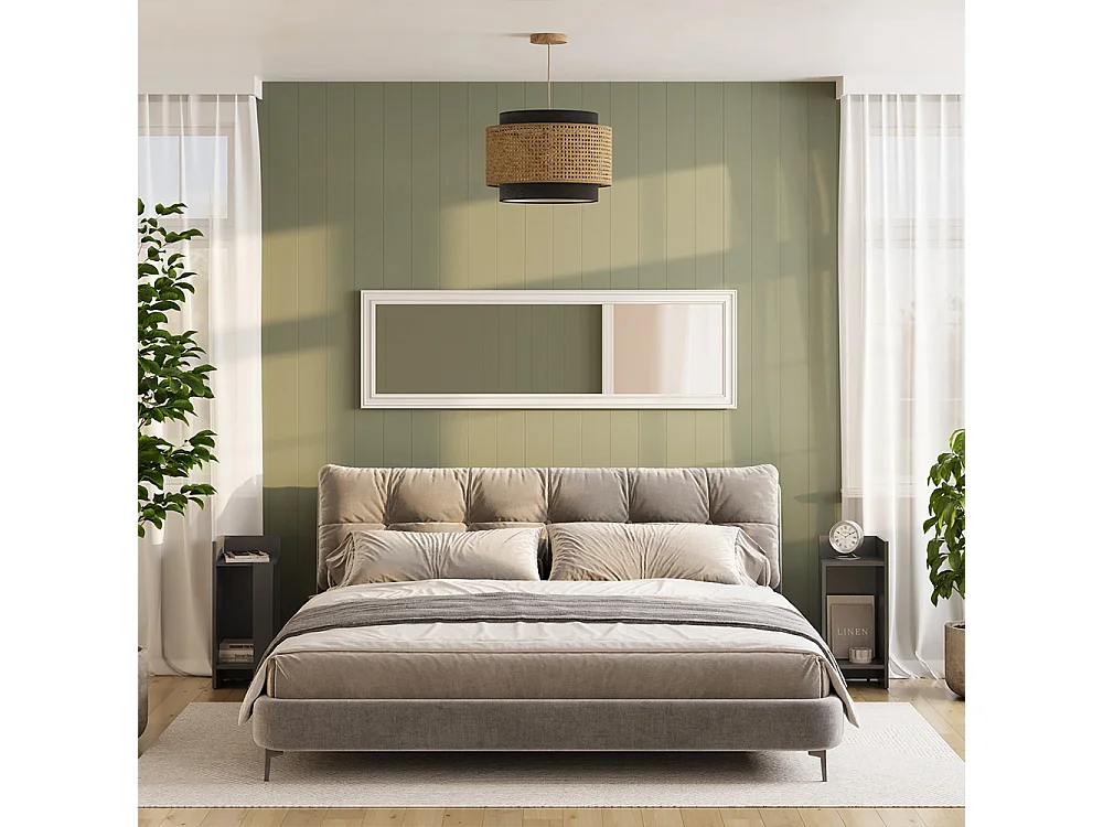 Table de nuit anthracite 27x25x60 lenar