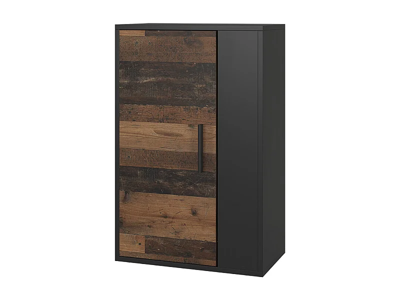 Hängeschrank schwarz/oldstyle 50.1x28.3x78.4 berno