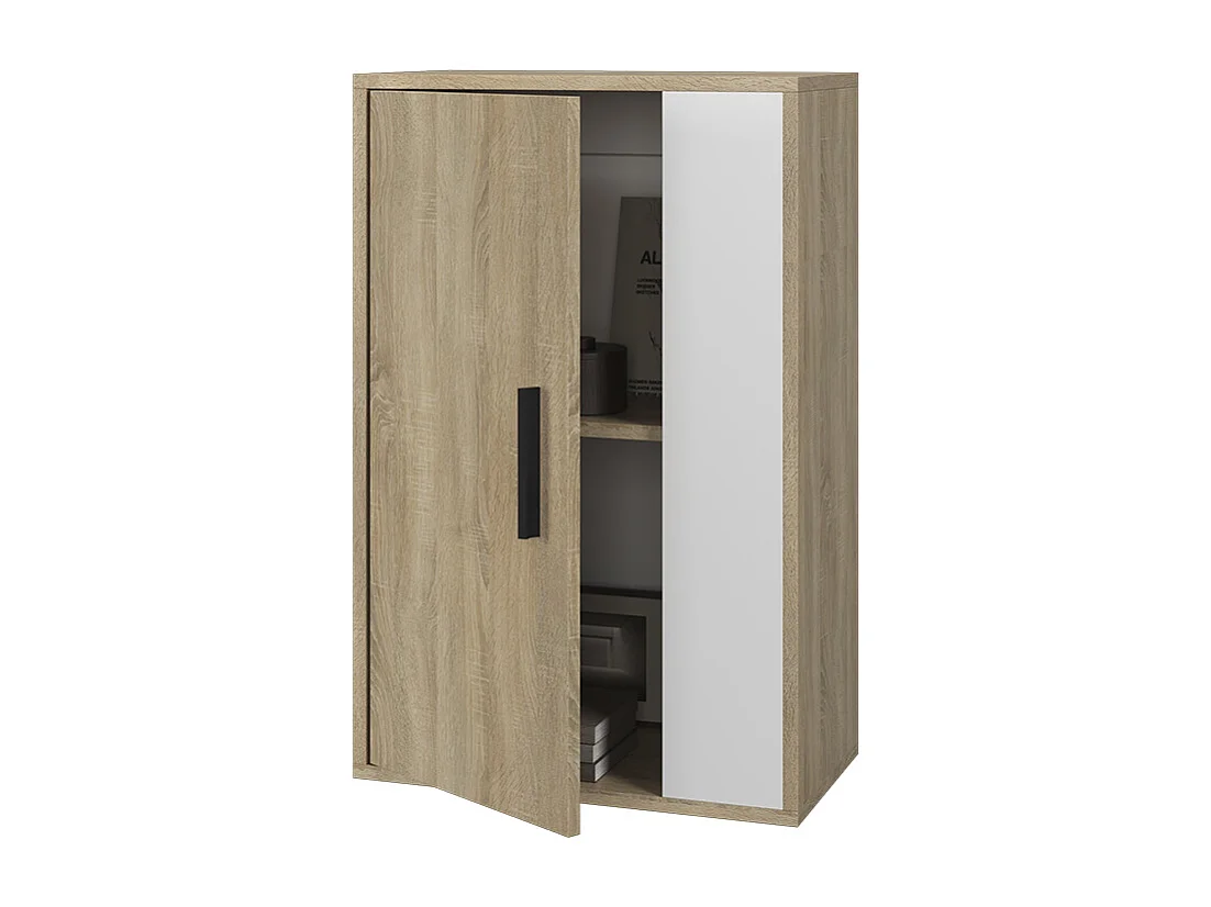 Armoire suspendue sonoma/blanc 50.1x28.3x78.4 berno