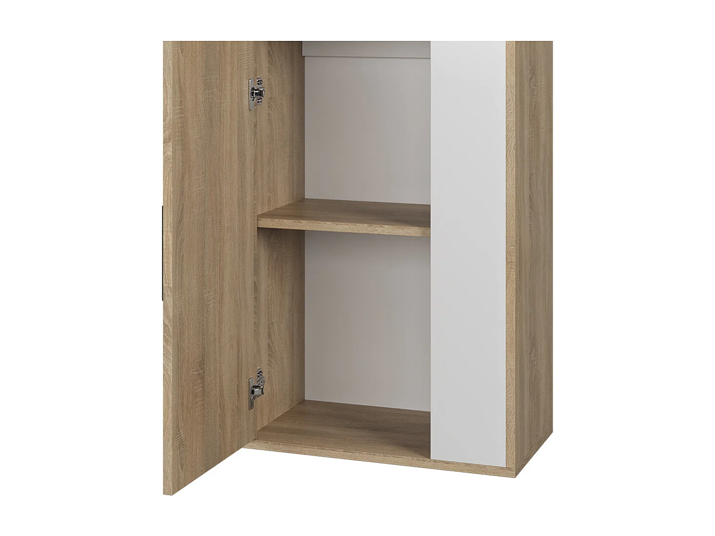 Armoire suspendue sonoma/blanc 50.1x28.3x78.4 berno