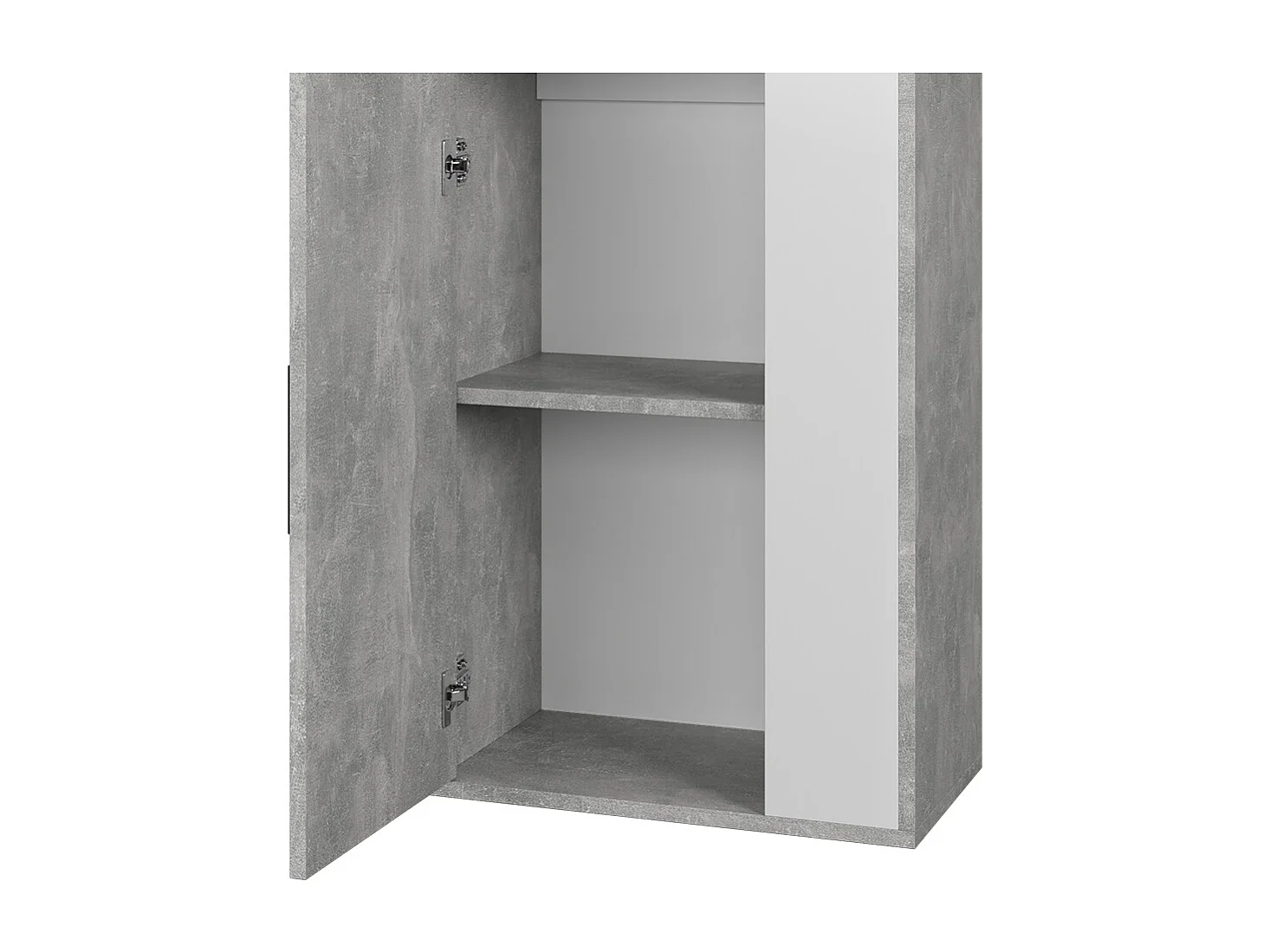 Armoire suspendue béton/blanc 50.1x28.3x78.4 berno