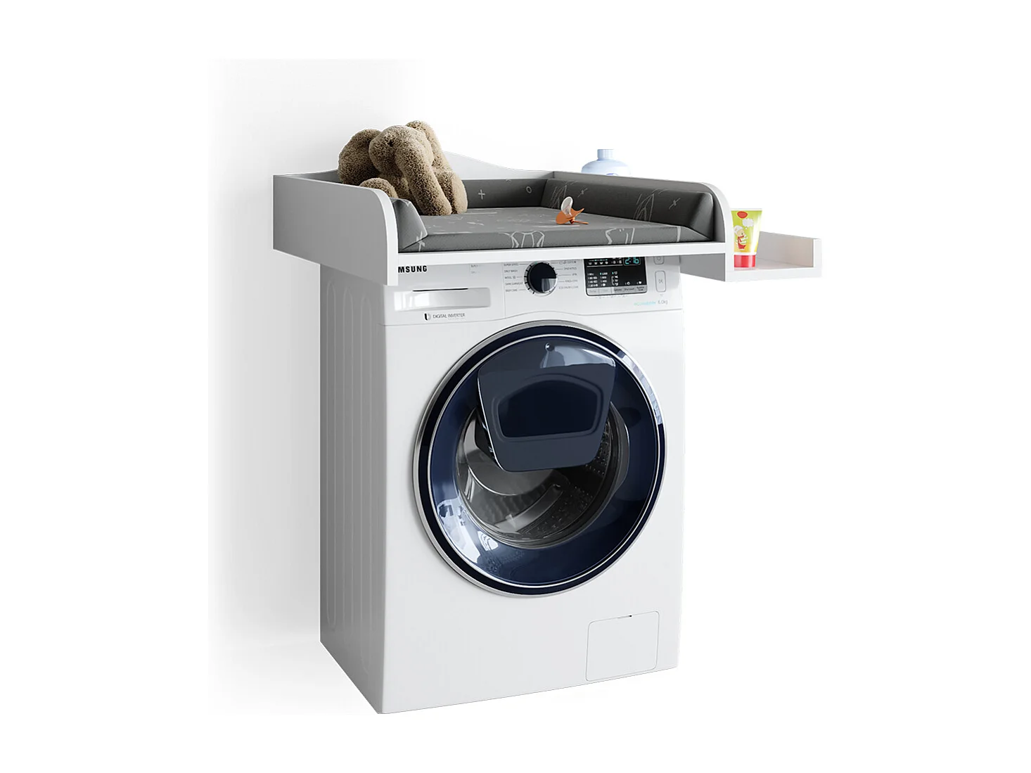 Adaptador para cambiar pañales blanco 83.2x72x15