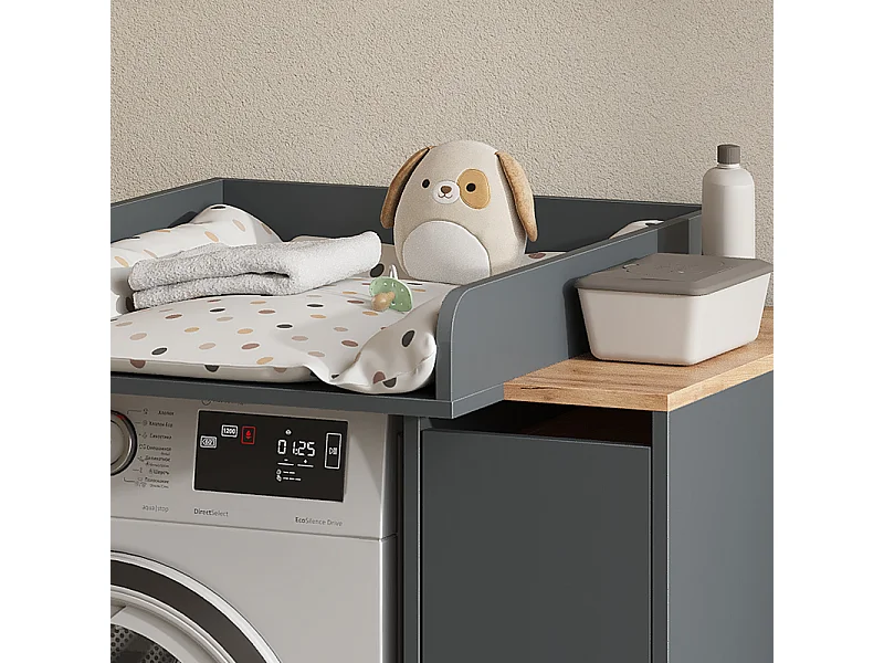 Plan à langer anthracite 60x74.5x12.6 viktor