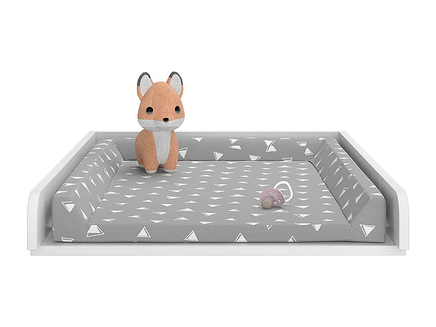 matelas à langer blanc 60x76x10 wicko