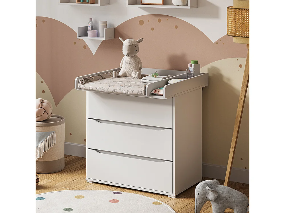 Tablero cambiador blanco 80x76x10 wicko