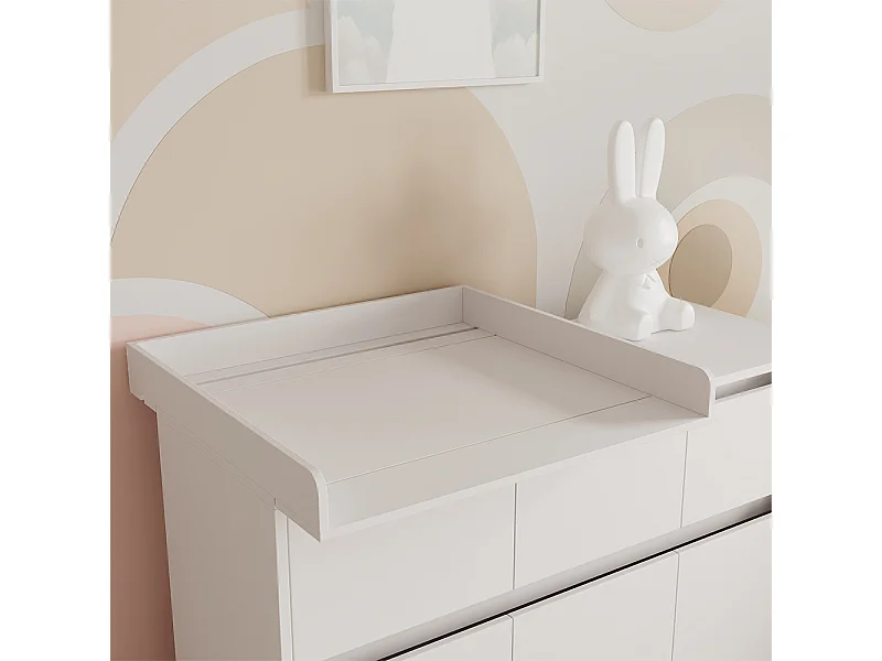 Mueble cambiador blanco 80x76x10