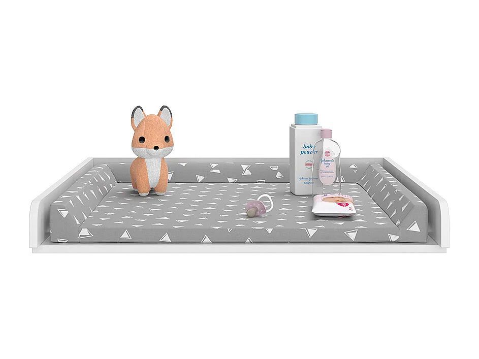 matelas à langer blanc 80x76x10 wicko