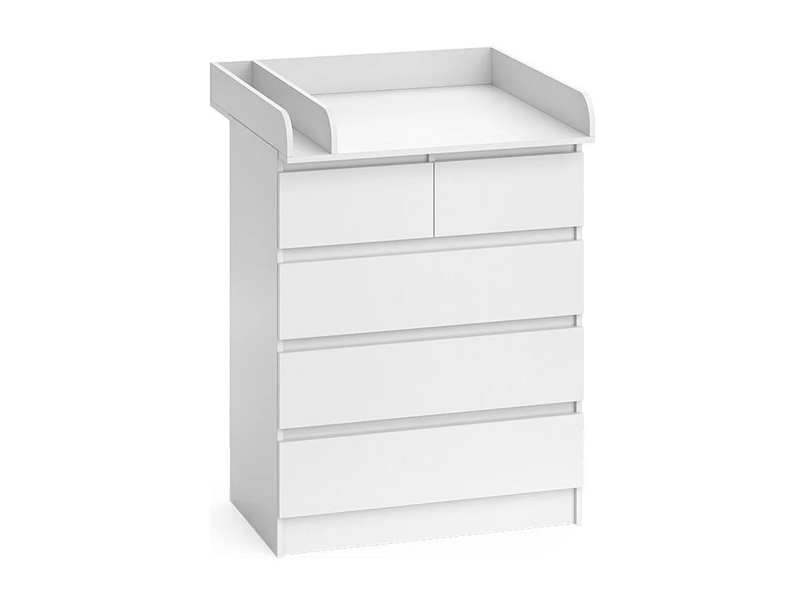 Commode à langer blanc 80x76x110.2 emma