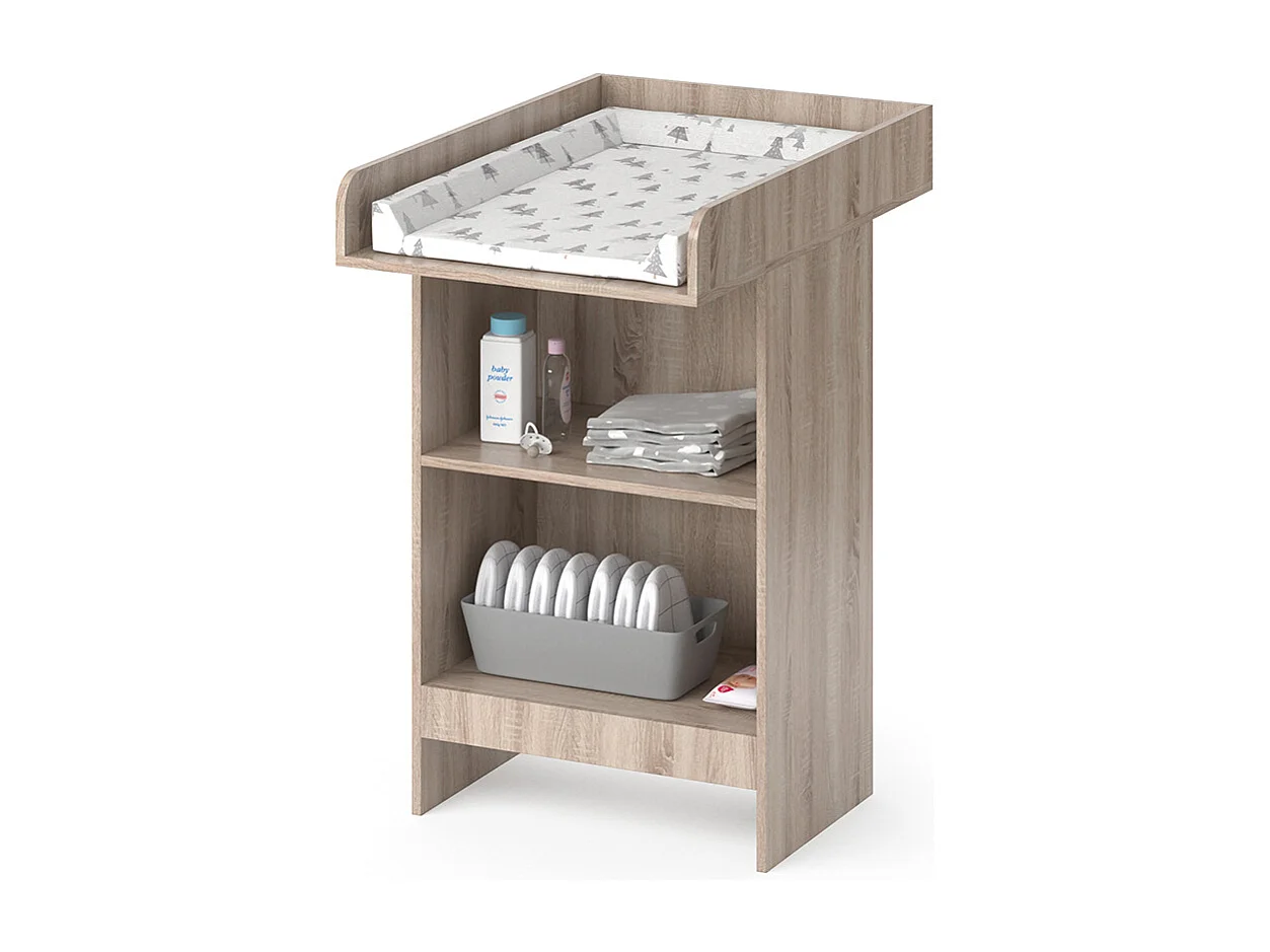 Commode à langer sonoma 60x88x103 leo