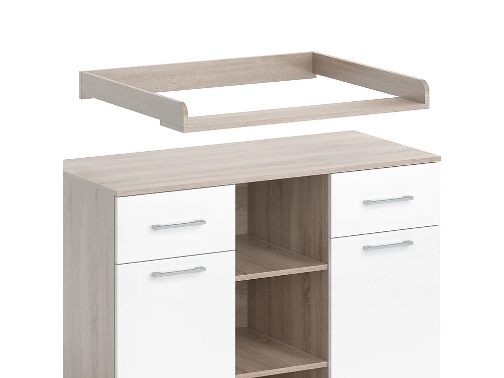 Commode à langer sonoma 113x70x109 leonie