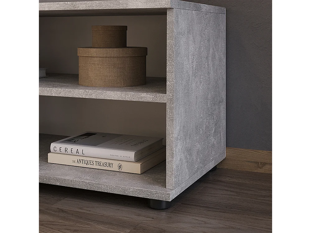 Wohnzimmerschrank beton 70.8x35.3x38.9 berno