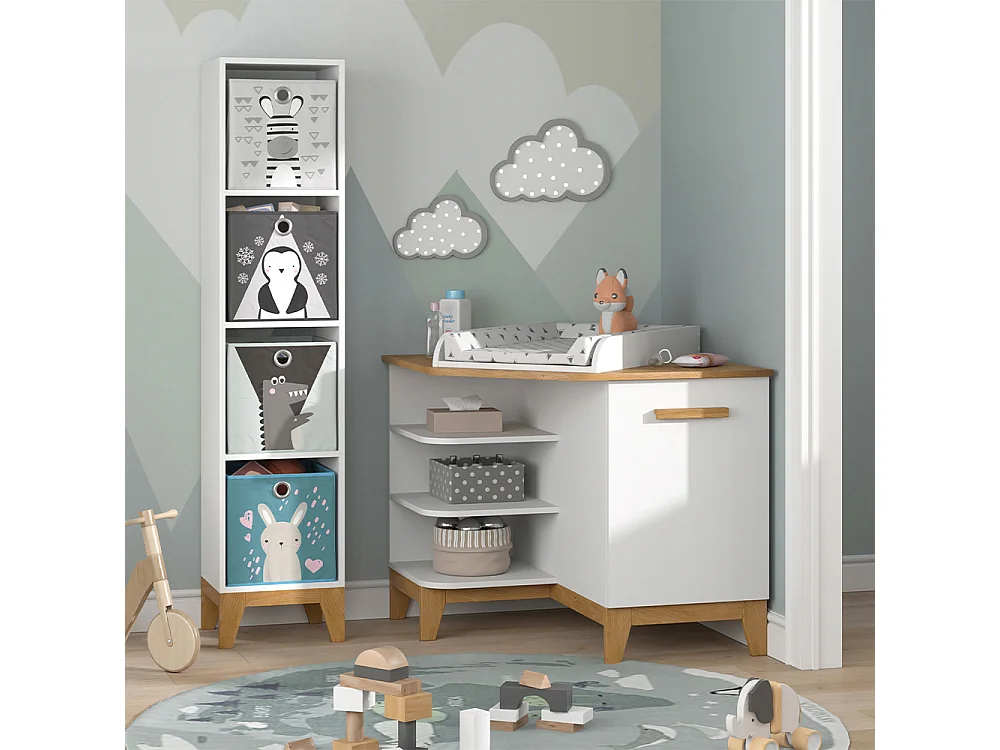 Commode à langer blanc 85x85x85.2 malia