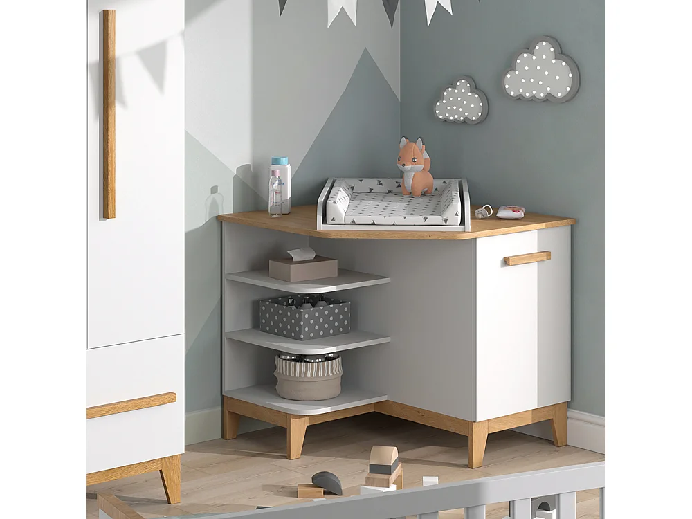 Commode à langer blanc 85x85x85.2 malia