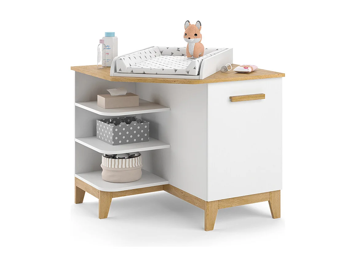 Commode à langer blanc 85x85x85.2 malia