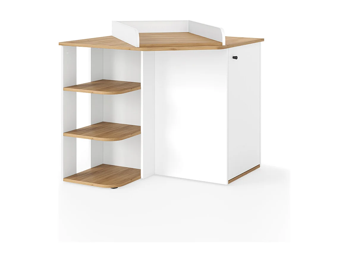 Commode à langer chêne blanc/force de lor 85x85x77.3 kristian