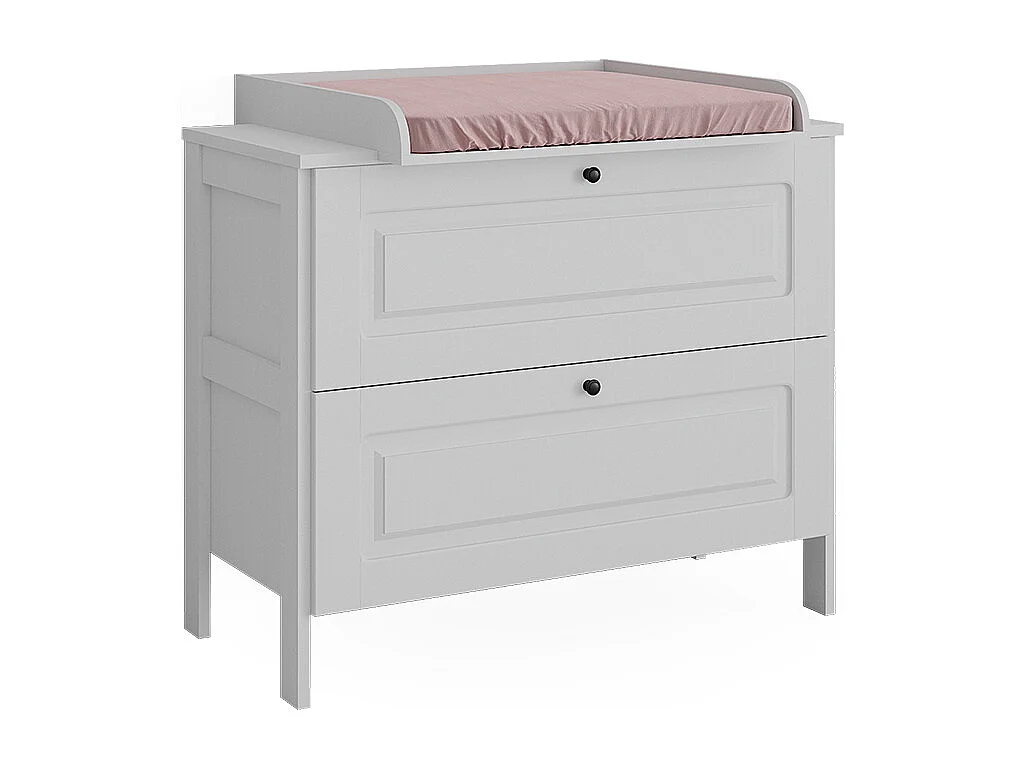 Table à langer blanc 108x70x98 ajaton