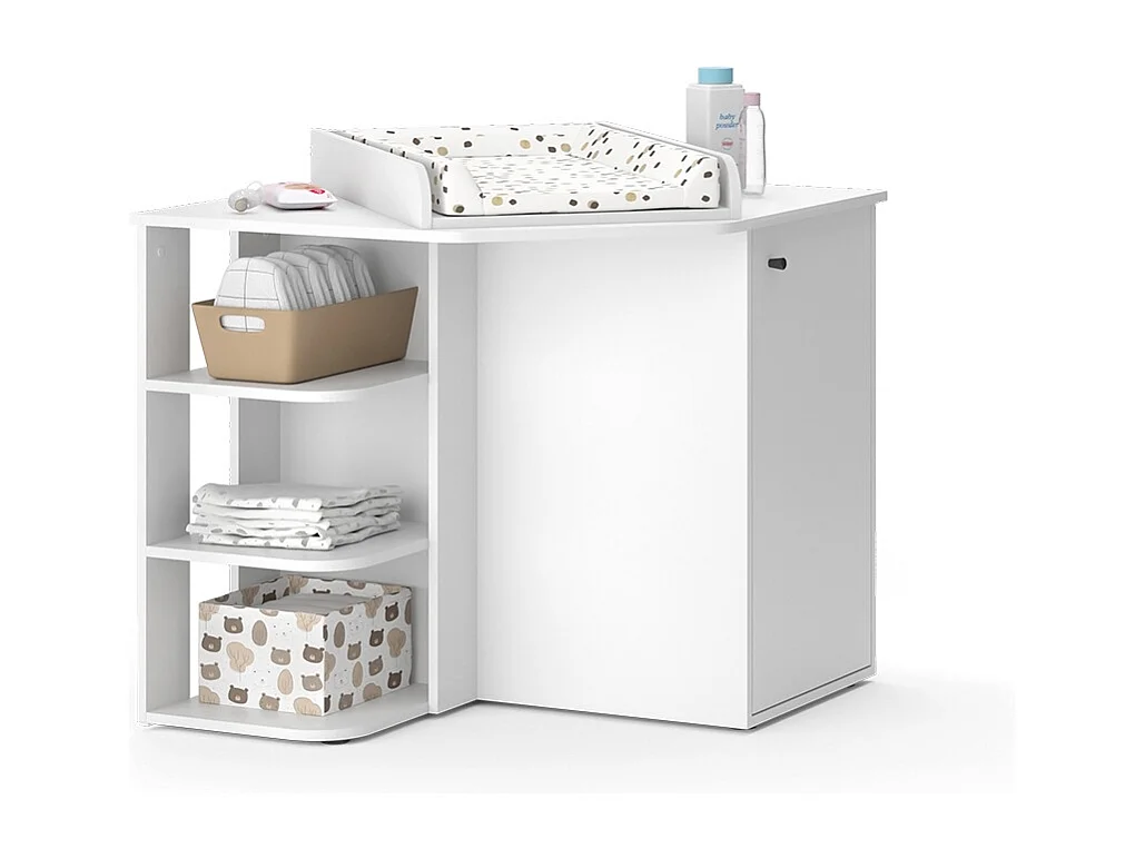 Commode à langer blanc 85x85x77.3 kristian