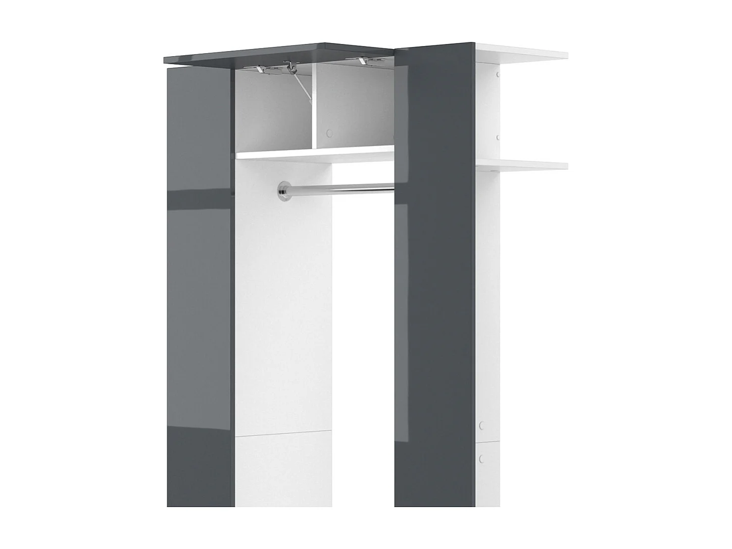 Armoire anthracite 36.6x106x191 mats