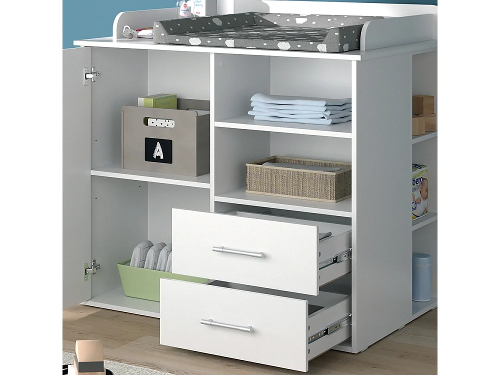 Commode à langer blanc 113x45x100 lea