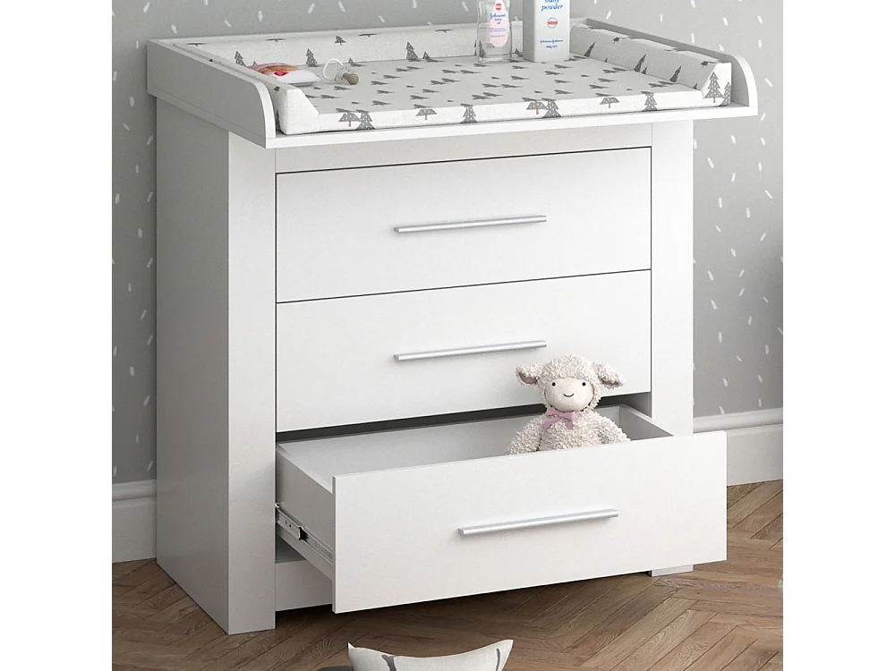 Commode à langer blanc 86.6x48.5x86.5 miro