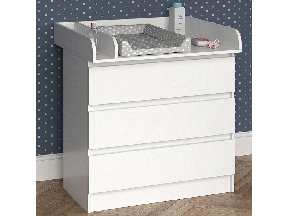 Commode à langer blanc 80x76x87 emma