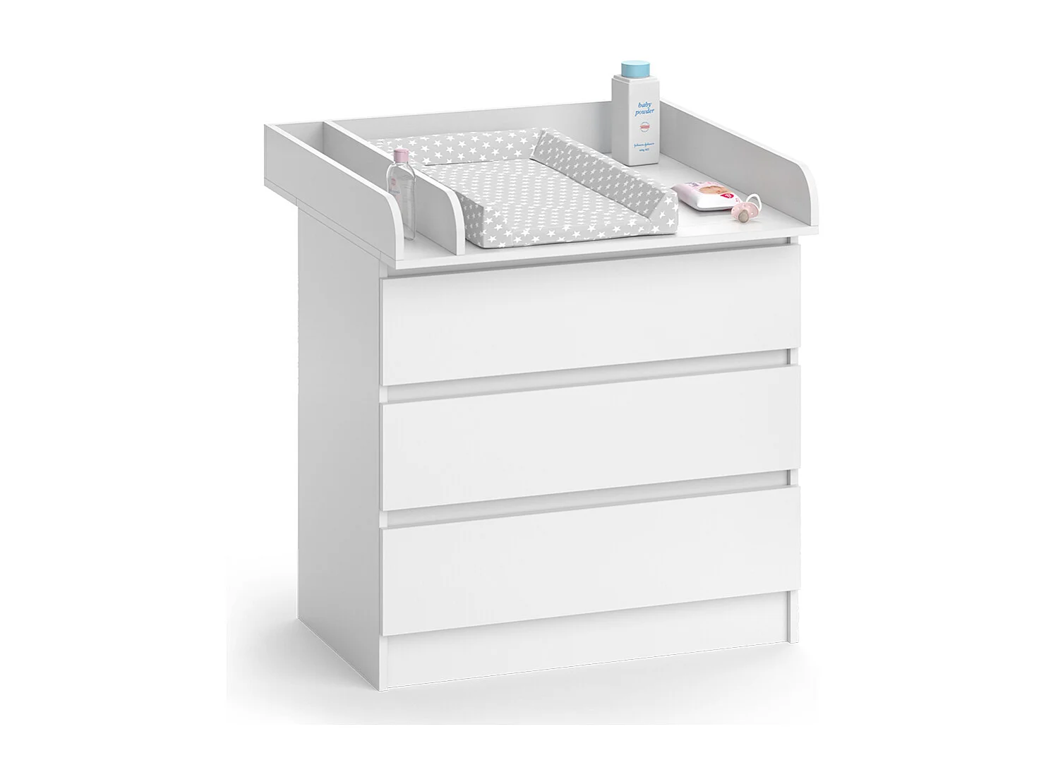 Commode à langer blanc 80x76x87 emma