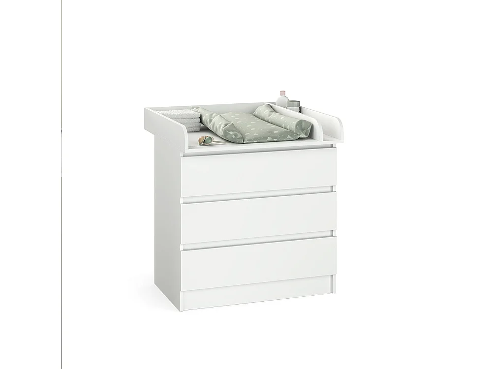 Commode à langer blanc 80x76x87 emma