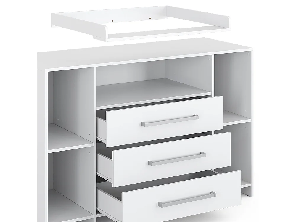 Commode à langer blanc 143x70x100 oskar