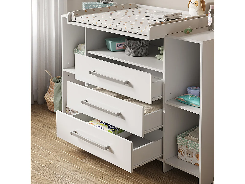 Commode à langer blanc 143x70x100 oskar