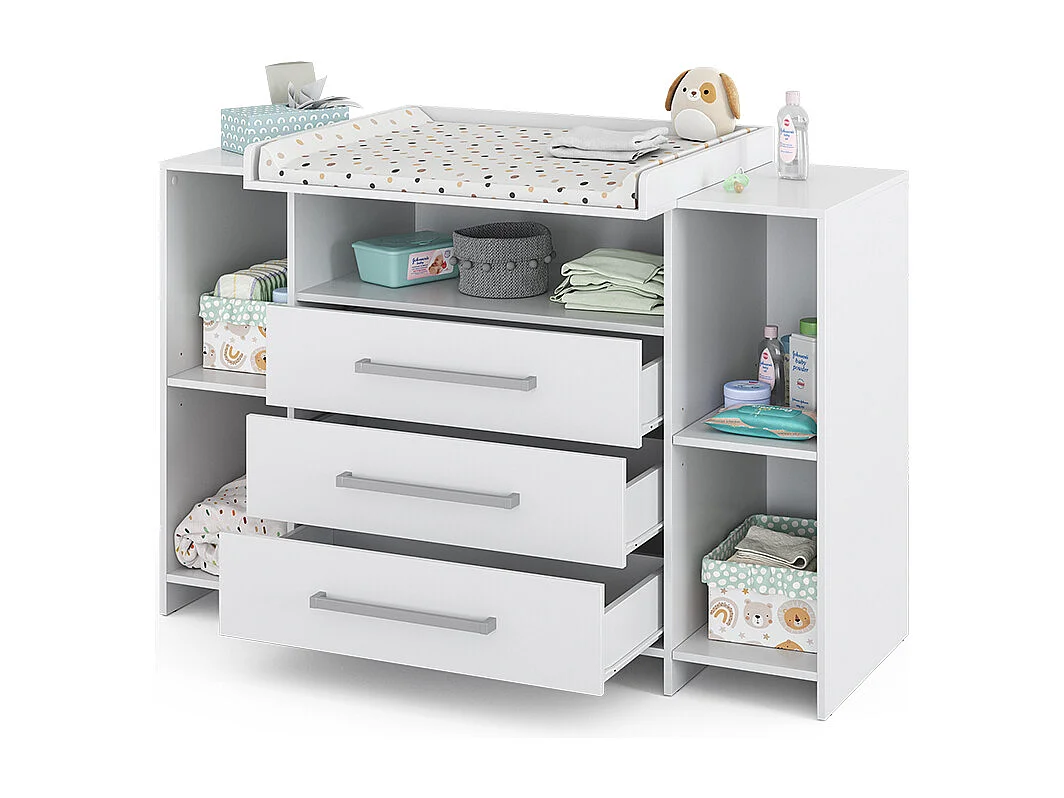 Commode à langer blanc 143x70x100 oskar