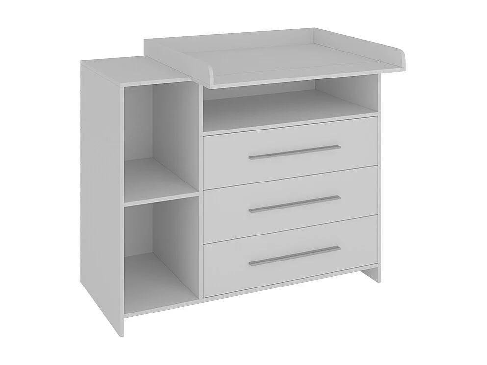 Commode à langer blanc 110x53x93.5 paula