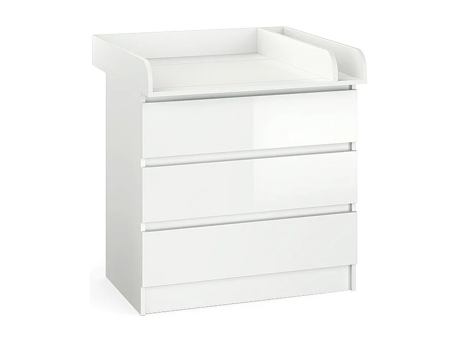 Przewijak biały/biały wysoki połysk 80x76x87 emma