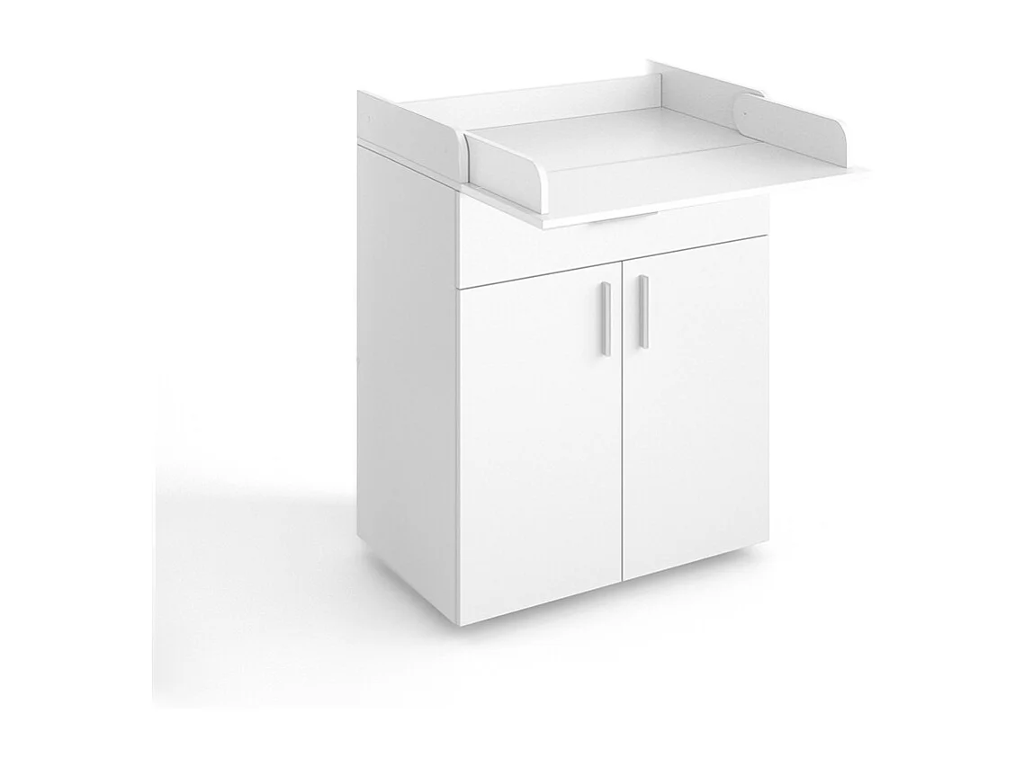 Commode à langer blanc 75x50x100 lena
