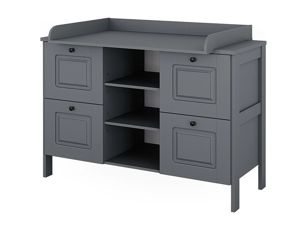 Table à langer gris 133x70x98.4 ajaton